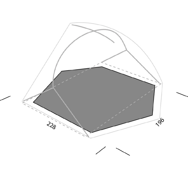 Exped Lyra II 2 Person Tent Footprint