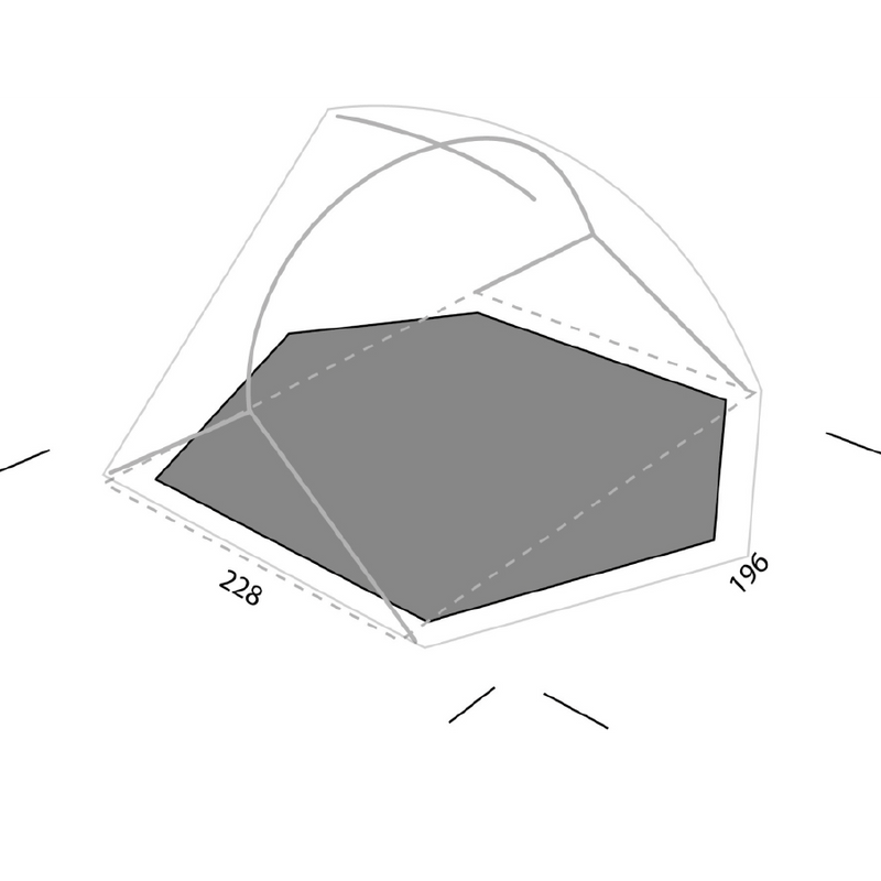 Exped Lyra II 2 Person Tent Footprint