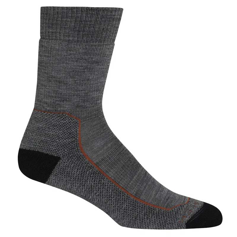 Icebreaker Hike Medium Crew Womens Socks 1 Colour Gritstone Heather