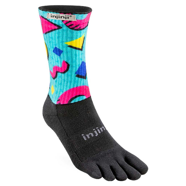 Injinji Spectrum Trail Midweight Crew Socks Deco