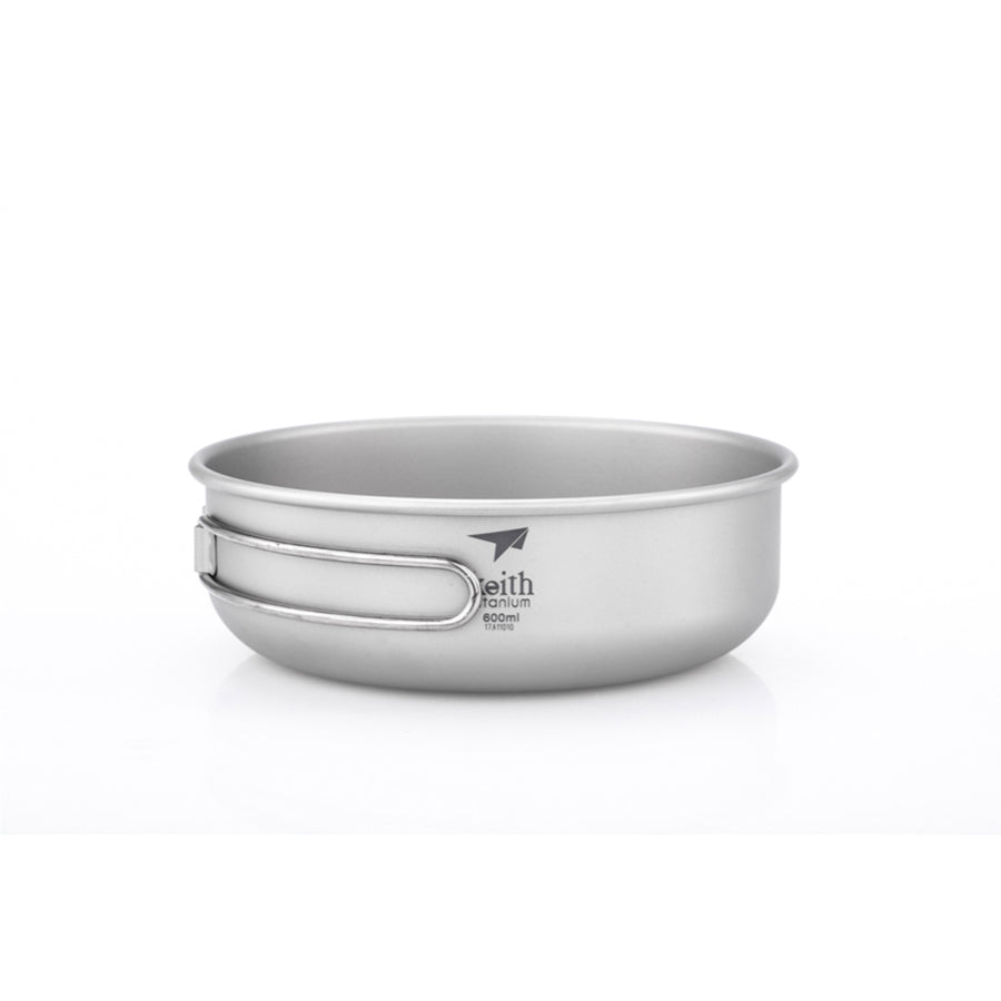 Keith Titanium Bowl with Folding Handle