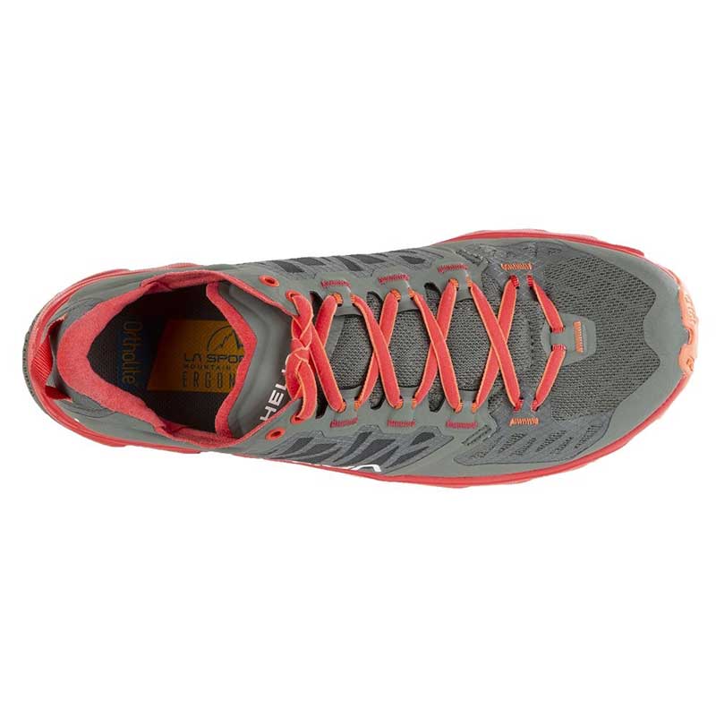 La Sportiva Helios III Womens Trail Running Shoe - Clay/Hibiscus