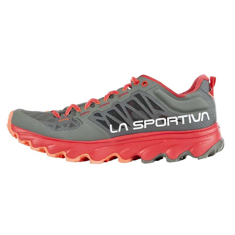 La Sportiva Helios III Womens Trail Running Shoe - Clay/Hibiscus