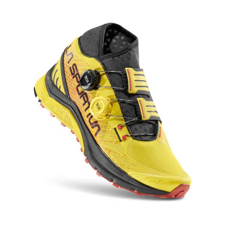 La Sportiva Jackal Ii Boa Mens Trail Running Shoe Yellow Black Colour Yellow_Black
