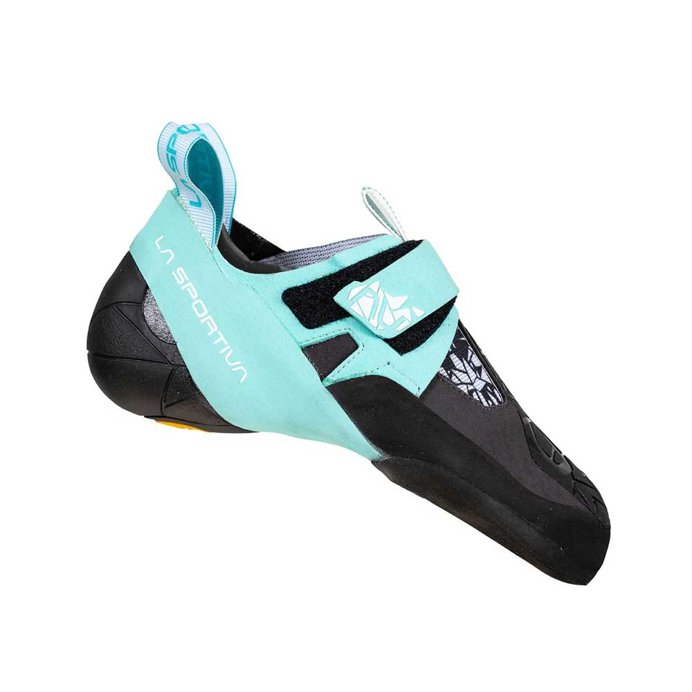 La Sportiva Skwama Womens Vegan Climbing Shoe - Carbon/Turquoise