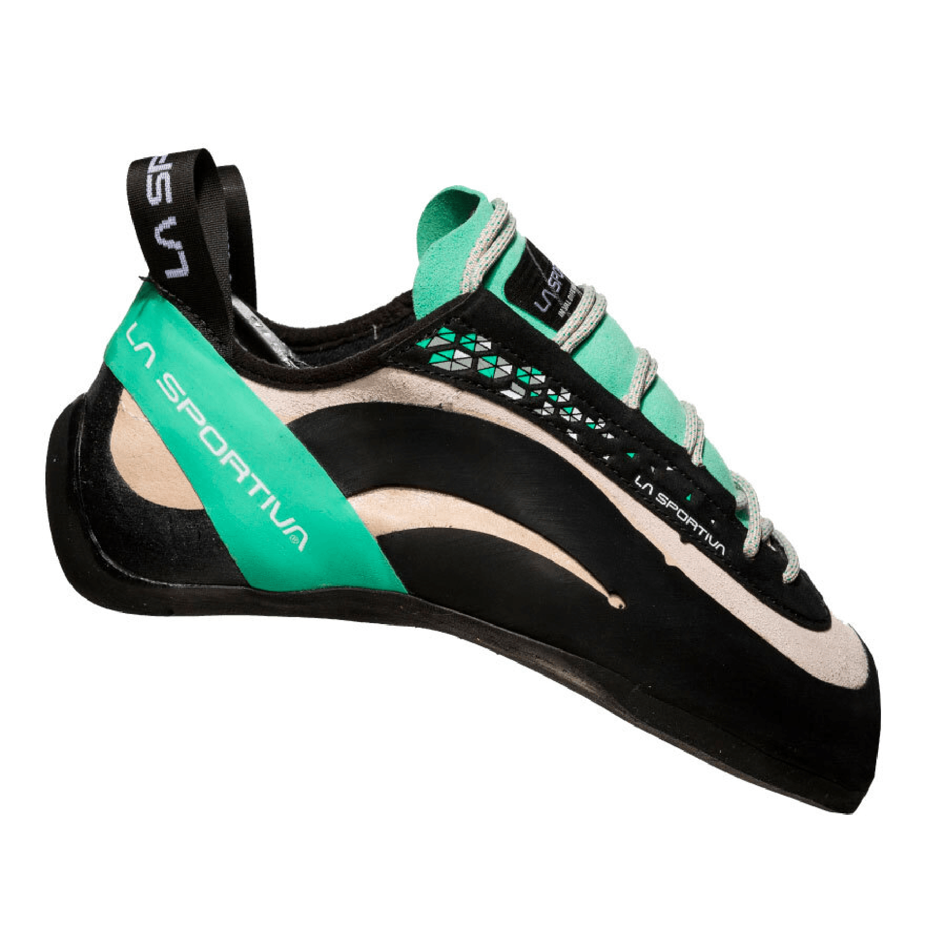 La Sportiva Miura Womens Climbing Shoe - White/Jade Green