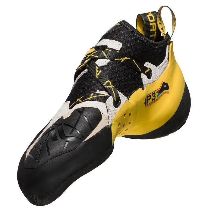 La Sportiva Solution Mens Climbing Shoe - White/Yellow