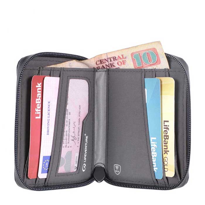 LifeVenture Recycled RFID Protected Bi Fold Wallet