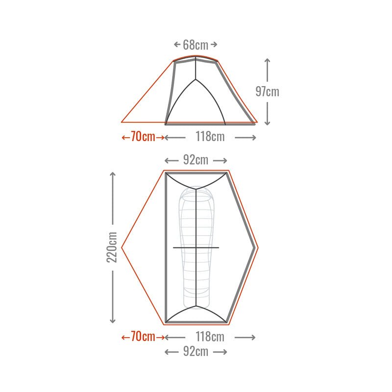 Mont Moondance Full Nylon 1 Person Tent