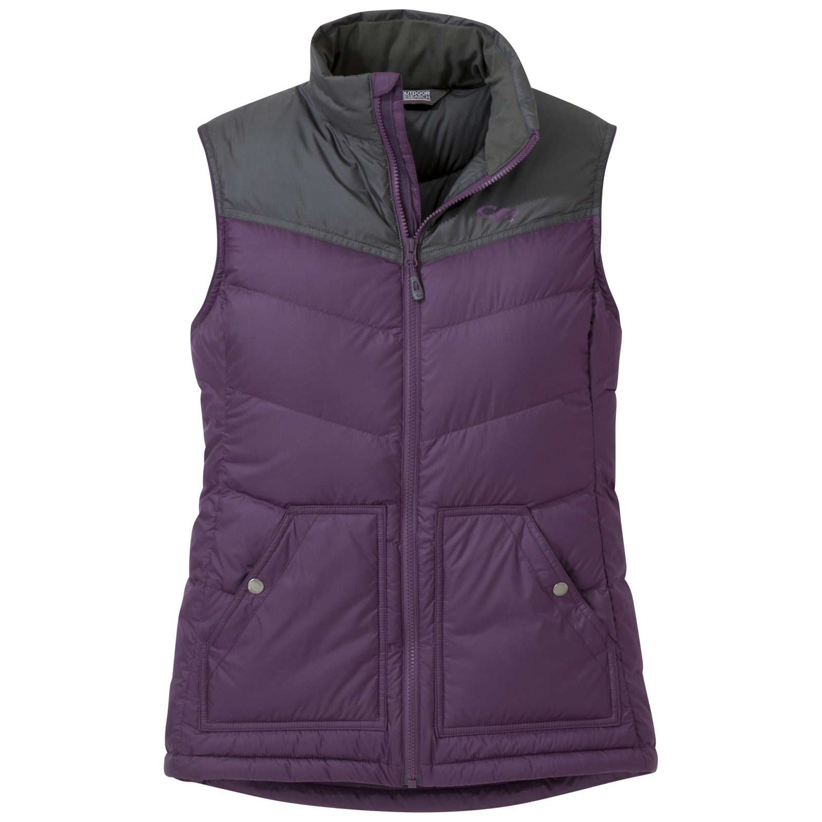 Outdoor Research Transcendent Down Vest Womens Colour Plum Storm