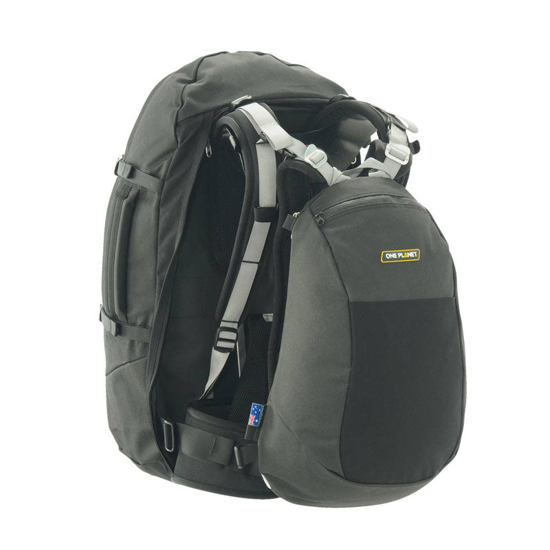 One Planet Wing it Travel Backpack - Black/Black