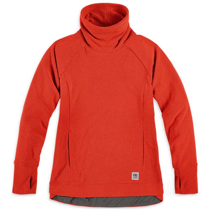 Outdoor Research Trail Mix Cowl Womens Pullover Top 1 Colour Cranberry