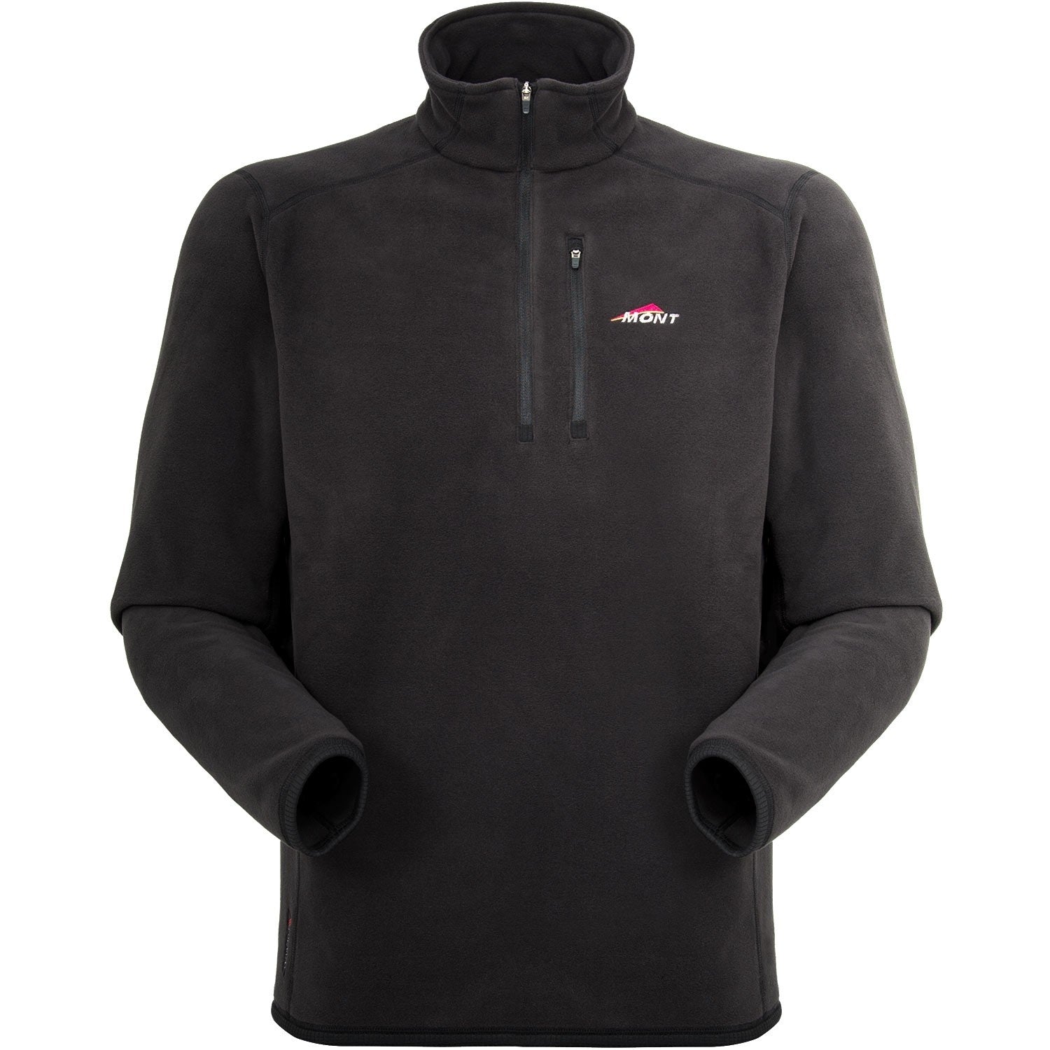 Mont Micro Bushshirt Mens Fleece Top Black Colour Black