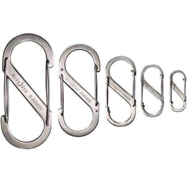 NiteIze S-Biner Stainless Steel Dual Accessory Carabiner - Steel