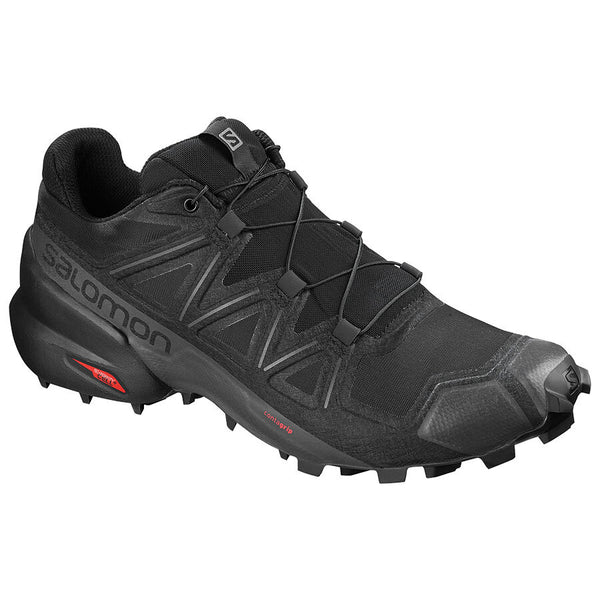 Salomon Speedcross 5 Mens Trail Running Shoe - Black/Black/Phantom