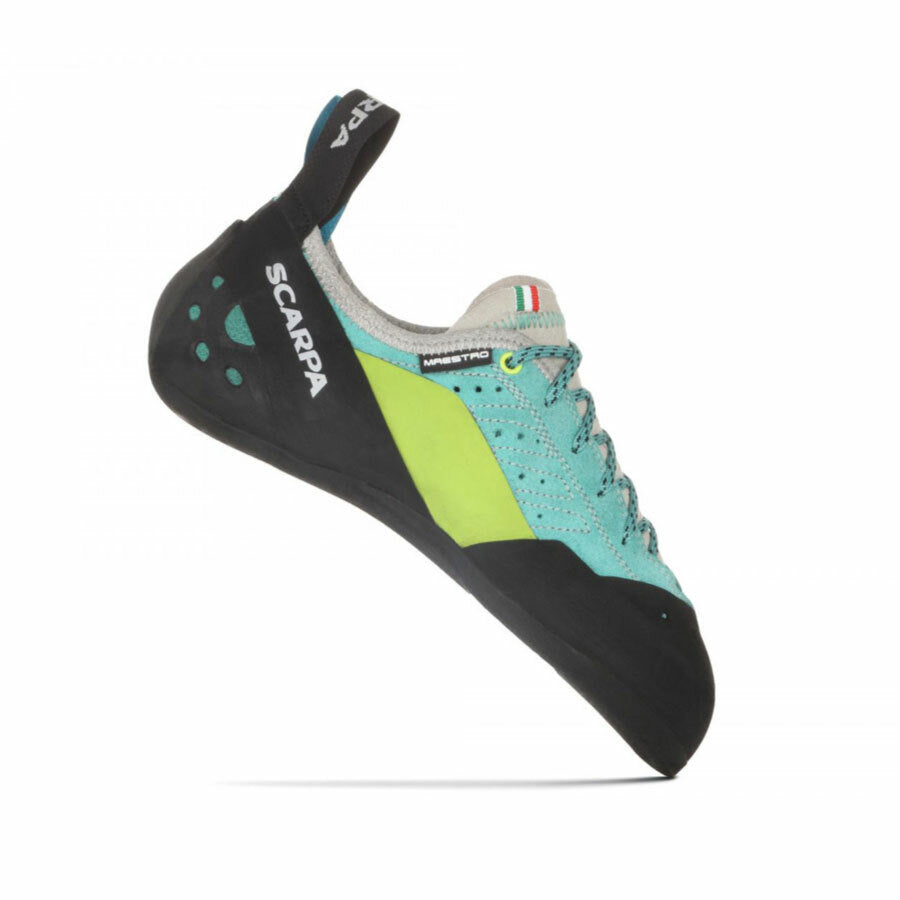 Scarpa Maestro Eco Womens Climbing Shoe - Gree/Blue