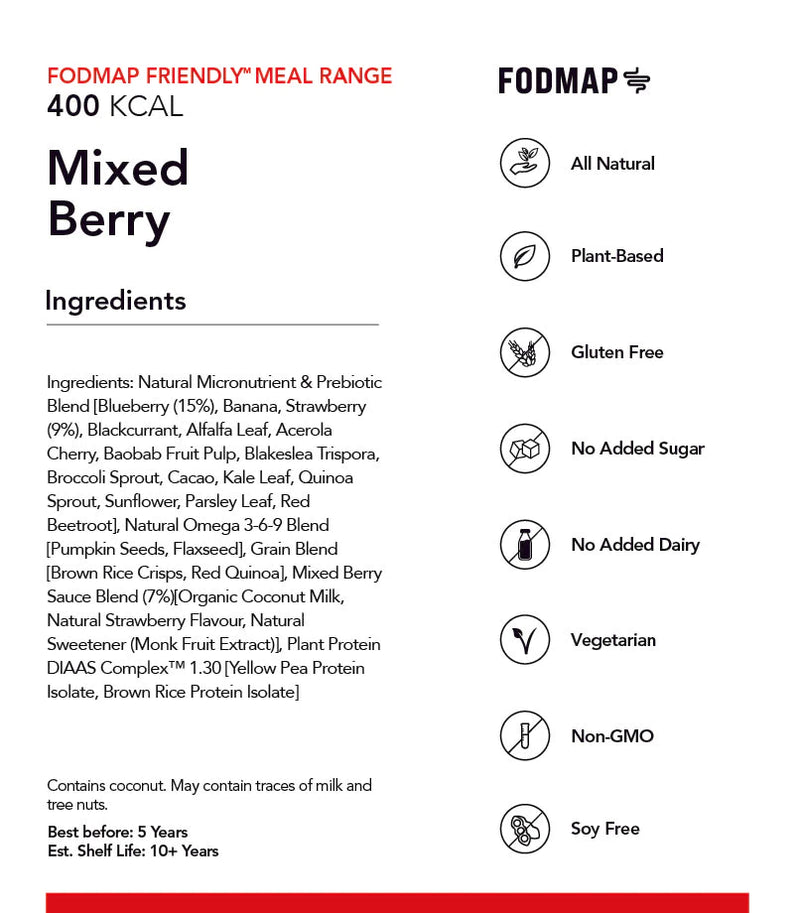 Radix Nutrition FODMAP Plant-Based Breakfast Meal - 400kcal