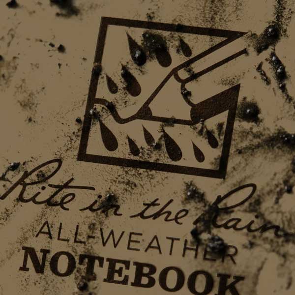 Rite in the Rain Polydura Waterproof Spiral Notebook - 3 x 5