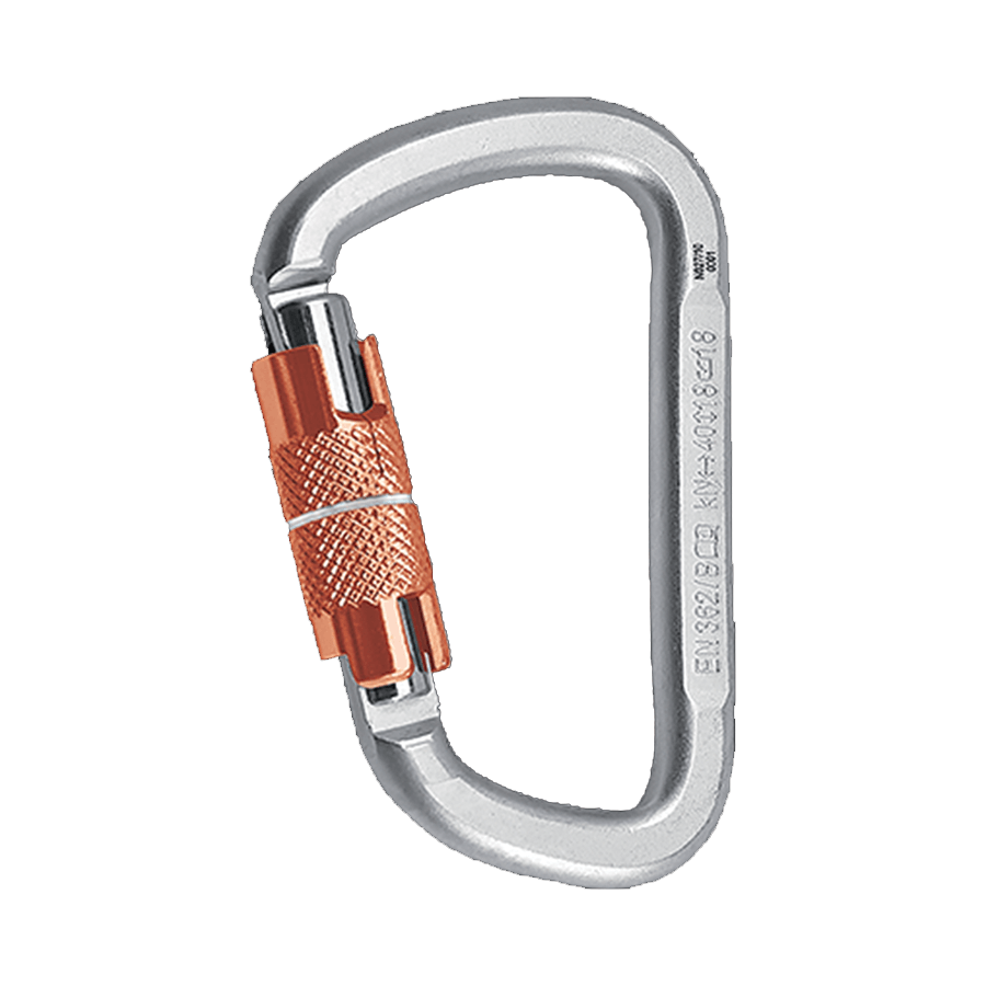 Rock Empire Steel D KL-3T Triple Lock Climbing Carabiner