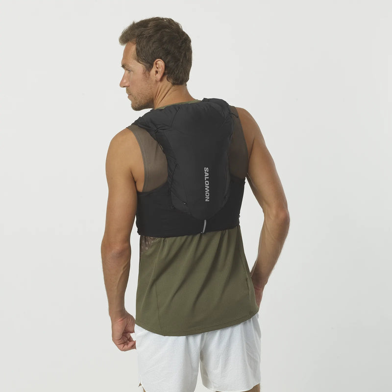 Salomon Adv Skin 12L Set Running Vest with Flask - Black