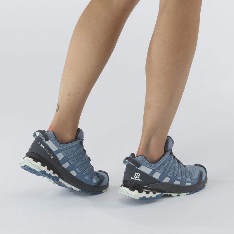 Salomon XA PRO 3D v8 Womens Trail Running Shoe - Ashley Blue/Ebony/Opal Blue
