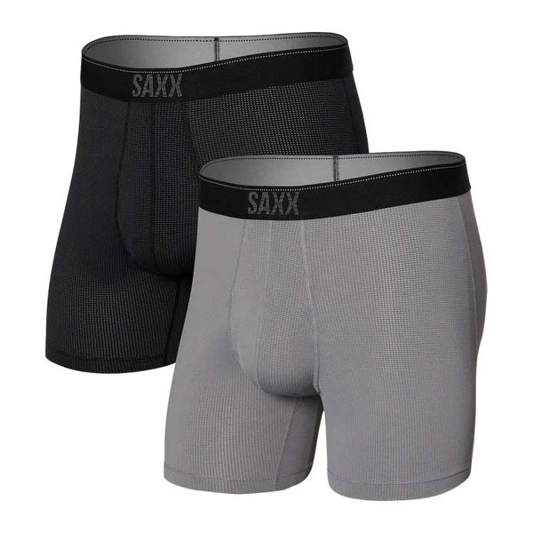 SAXX Quest Quick Dry Mesh Boxer Fly Brief - 2 Pack