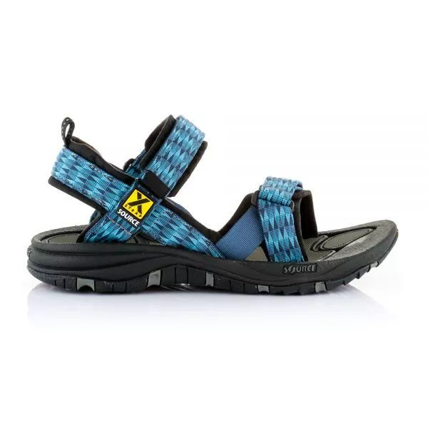 Source Gobi Mens Hiking Sandal - Triangles Blue