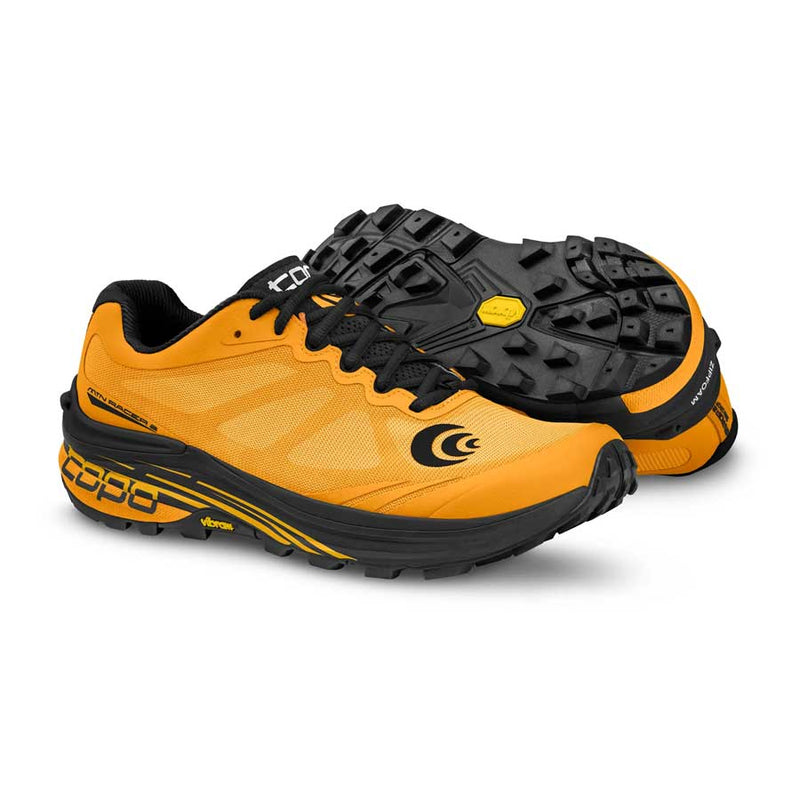 Topo Mountain Racer 2 Mens Trail Running Shoe - Mango/Black