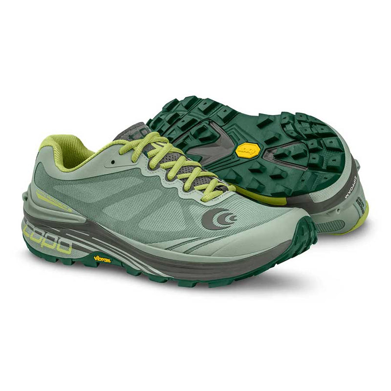 Topo Mountain Racer 2 Womens Trail Running Shoe - Moss/Grey