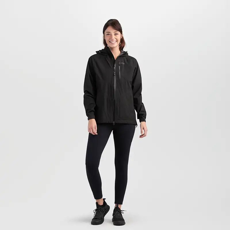 Outdoor Research Aspire Womens Waterproof Hooded Jacket 1 Colour Black