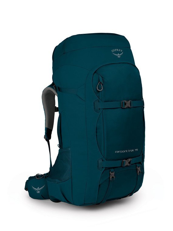 Osprey Farpoint Trek 75 Litre Mens Travel Backpack - Petrol Blue