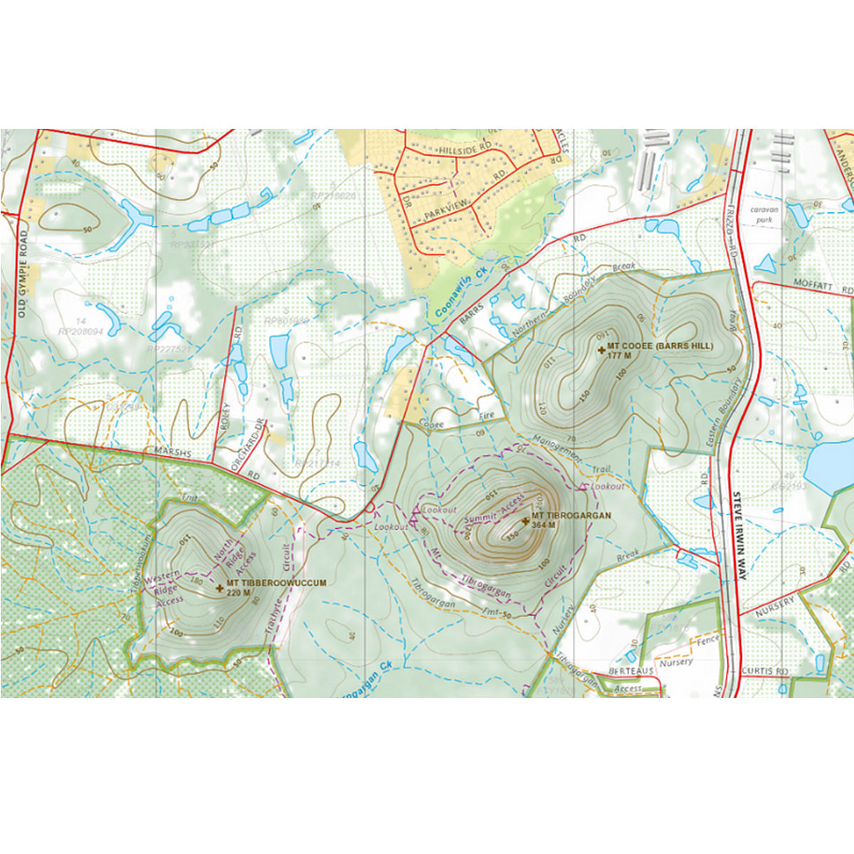 World Wide Maps Glasshouse Mountains Map