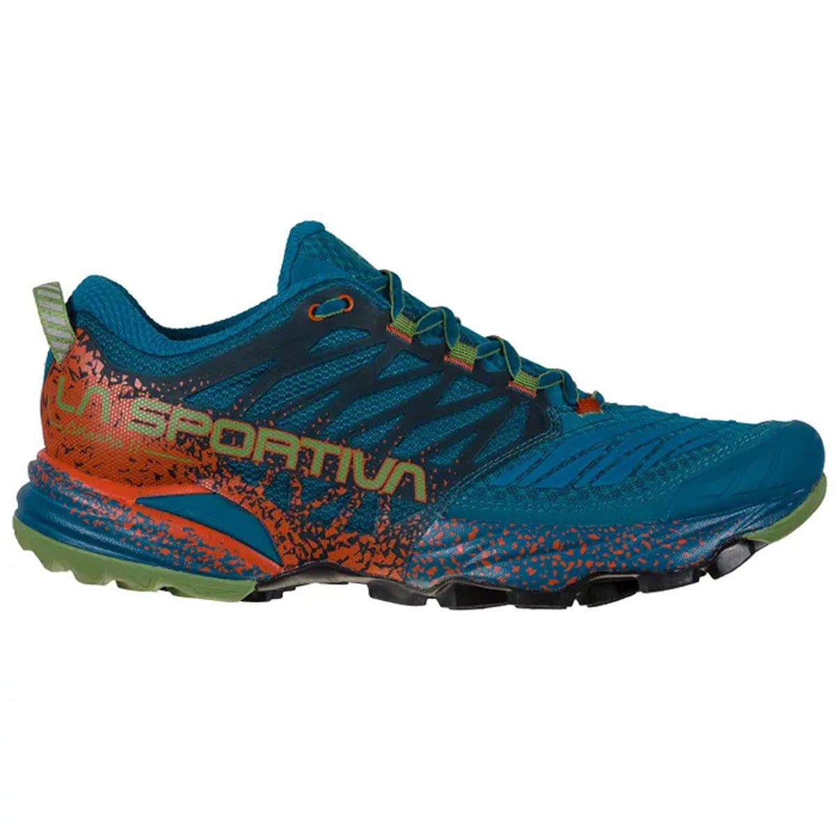 La Sportiva Akasha II Mens Trail Running Shoe Space Blue Kale