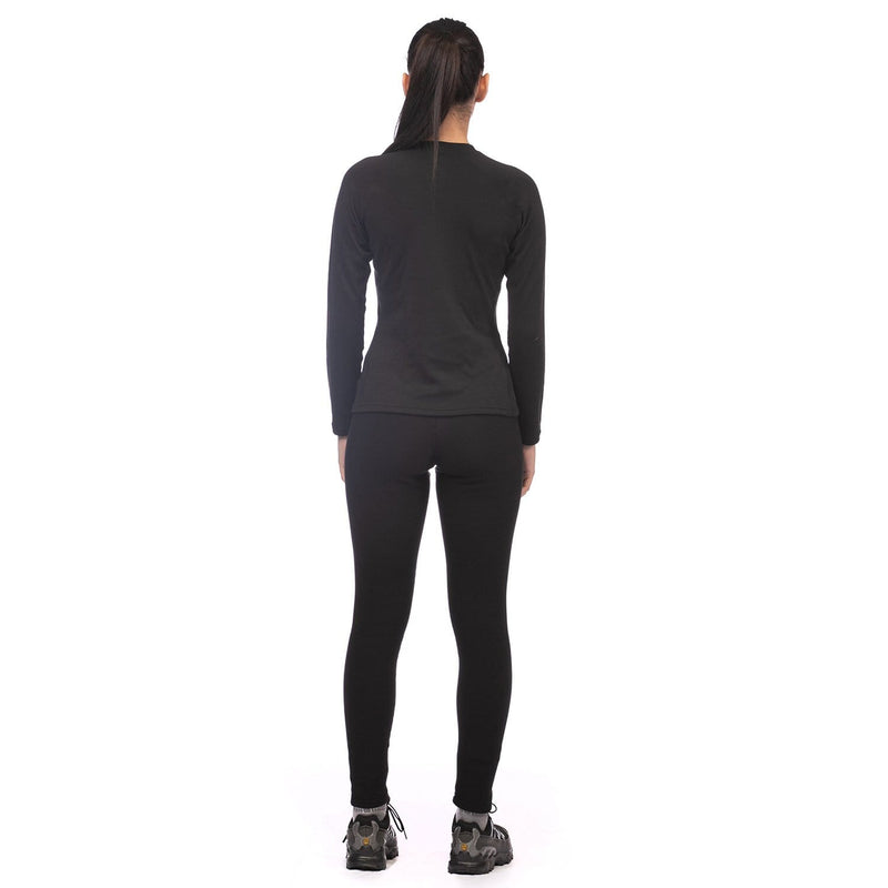 Mont Power Dry Crew Womens Long Sleeve Thermal Top - Black