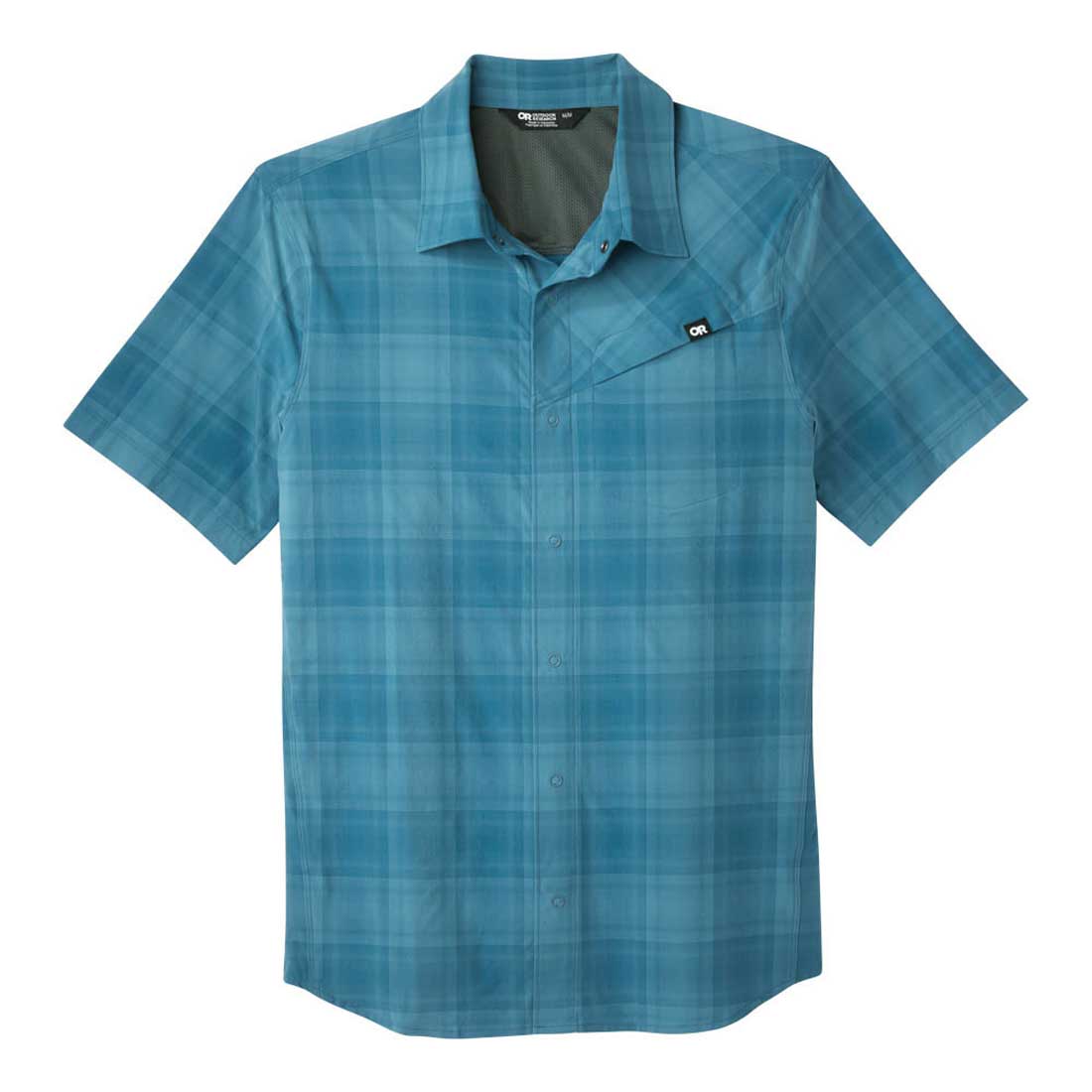 Outdoor Research Astroman Mens Short Sleeve Sun Shirt 1 Colour Cascade Plaid