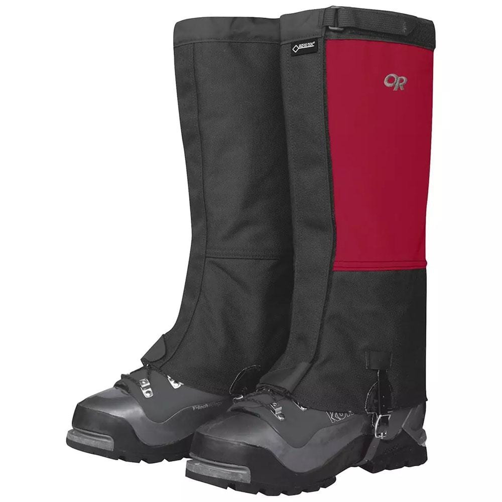 Outdoor Research Expedition Crocodile Mens Gaiters Chili Black Colour Chili Black