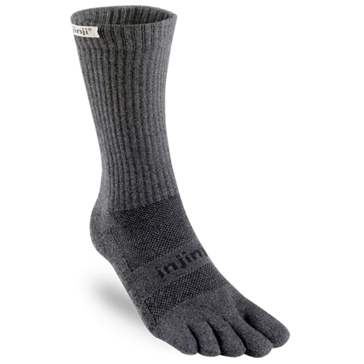 Injinji Trail 2 0 Womens Midweight Crew Socks Granite Colour Granite