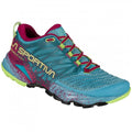 La Sportiva Akasha II Womens Trail Running Shoe - Topaz/Red Plum